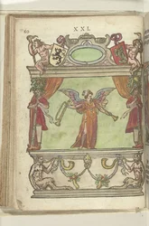 Jeviště s personifikací Faam (Fama), 1578