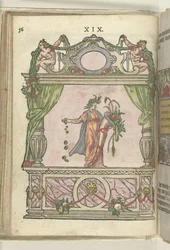 Jeviště s personifikací velkorysosti (Liberalitas), 1578