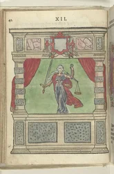 Scéna s personifikací spravedlnosti (Justitia), 1578