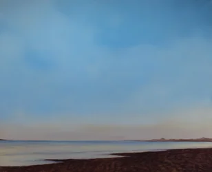 Instow Beach, Tide menee ulos, n.2008 (öljy kankaalle)