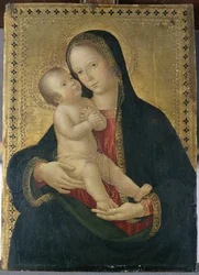 Madonna a dítě, kolem 1480-85 (tempera na topolovém dřevě)