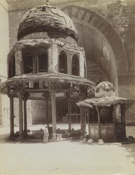 Fontána v mešitě sultána Hassana, Egypt