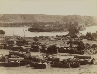 Philae, pohled od jihu
