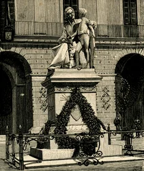 Památník Francesca Capece (1769-1848), Antonio Bortone (1844-1938), Maglie, Apulie, Itálie
