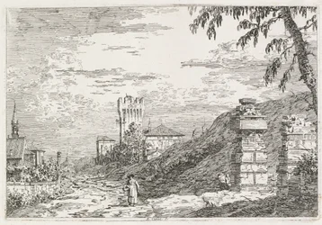 Pohledy: Dva zničené pilíře, 1735-1746.