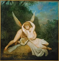 Amor a Psyché ... (malba na plátně)