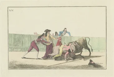 Talíř V, ze série Collection of the Main Actions in a Bullfight