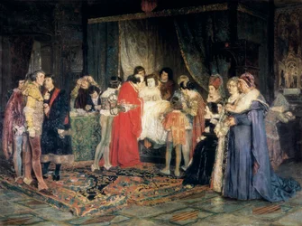Smrt Ferdinanda I., obraz Antoni Casanova i Estorach