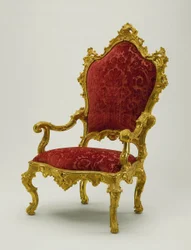 Křeslo, 1730-40 (ořech)
