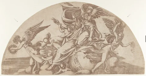 Bůh sedící na světě, 1540-45.