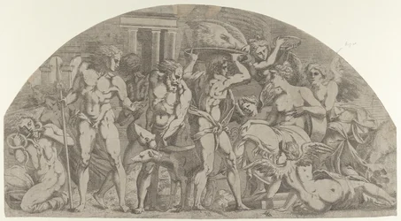 Meleager přináší kančí hlavu do Atalanty, 1540-45.