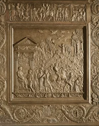 Umučení sv. Pavla, detail z centrálních dveří baziliky, zdobené 1439-45 (bronz) (viz též 247330-247337)