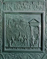 Stětí svatého Pavla, detail z 