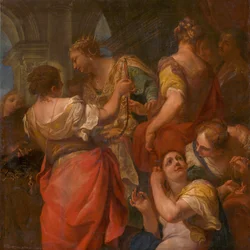 Achilles a dcery Lycomedes, c. 1680.