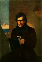 Portrét básníka Nestora Vasiljeviče Kukolnika, 1836, 1965.