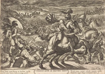 Abraham nutí nepřátele, kteří drží jeho synovce, uprchnout