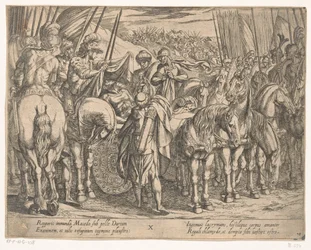 Alexandr Veliký najde Dariovo tělo Skutky Alexandra Velikého (název série) Alexandri magni praecipvae res gestae (název série)