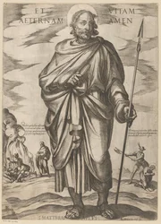 Svatého Matyáše A věčný život amen (název na předmětu) Kristus, Marie en de apoštol (název série)