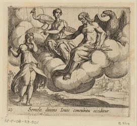 De wens van Semele Semele je zabita stykem s božským Jupiterem (titul na předmětu) Metamorphoseon nebo transformace (název série) Metamorfosen van Ovidius (název série)