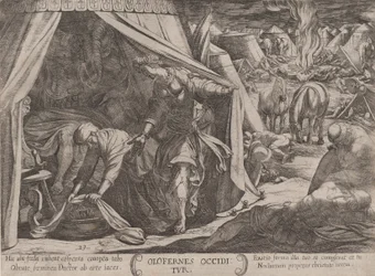 Deska 23: Judita a Holofernes, z 