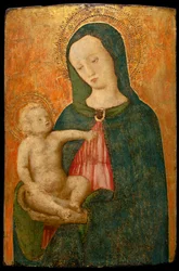 Panna a dítě (tempera na panelu)