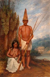 Indiáni z Omagua, ca. 1893.