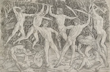 Battle of Nude Men, c1470-1475