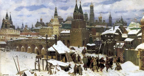 Moskva v 17. století. Most všech svatých, 1901