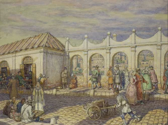 Kamenný most v době Petra I., 1901