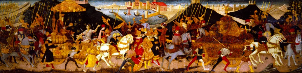 Cassone Panel, Triumf Caesara (na panelu)