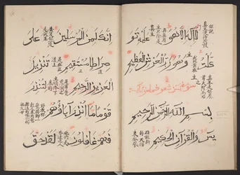 Korán, BL IO islámský 3440, f.13v-14r