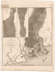 Mapa severních hranic Georgie od Campbella
