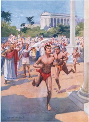 Pěší závod na olympijských hrách v roce 1925
