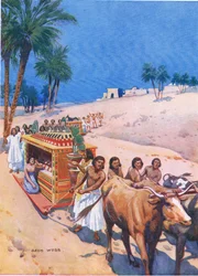 Pohřební průvod ve starověkém Egyptě, 1925
