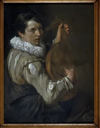 Lute Player (olej na mědi)