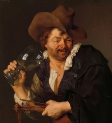 Veselý houslista. 1660-80