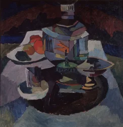 Zátiší se samovarem, 1913