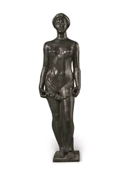 Flore (bronz s černou a zelenou patinou)