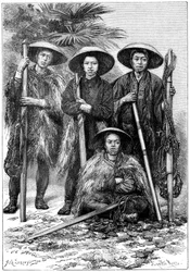 Japonští rolníci, 1895.