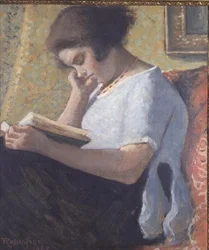 Mladá dívka čtení