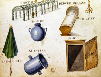 Ilustrace z "Francouzské abecedy z roku 1814", vyd. Charles Plante Fine Arts