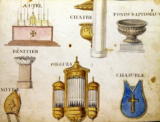 Ilustrace z "Francouzské abecedy z roku 1814", vyd. Charles Plante Fine Arts