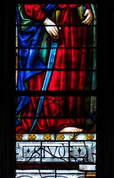 Katedrála Sainte-Marie, Auch, Gers, 2018 (vitráž)