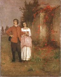 Arnold Böcklin se svou ženou
