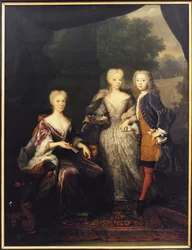 Marie Louise de Hesse Cassel, princezna z Orange se svými dětmi, Amelie d
