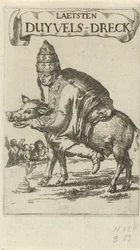Pauza na prase Titulní list pro: J. Lydius, Laetsten duyvels-dreck, 1687