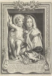 Marie s Ježíškem Spes Nostra Salve (název na objektu)