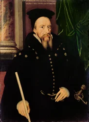 Portrét Williama Cecila, 1. barona Burghleyho (1520-98), lorda nejvyššího pokladníka