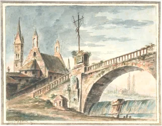 Kostel a most