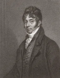 John Cunningham Saunders. Portrét. (tisk)